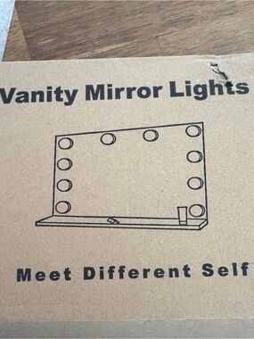 Vanity Mirror Lights - white and pink